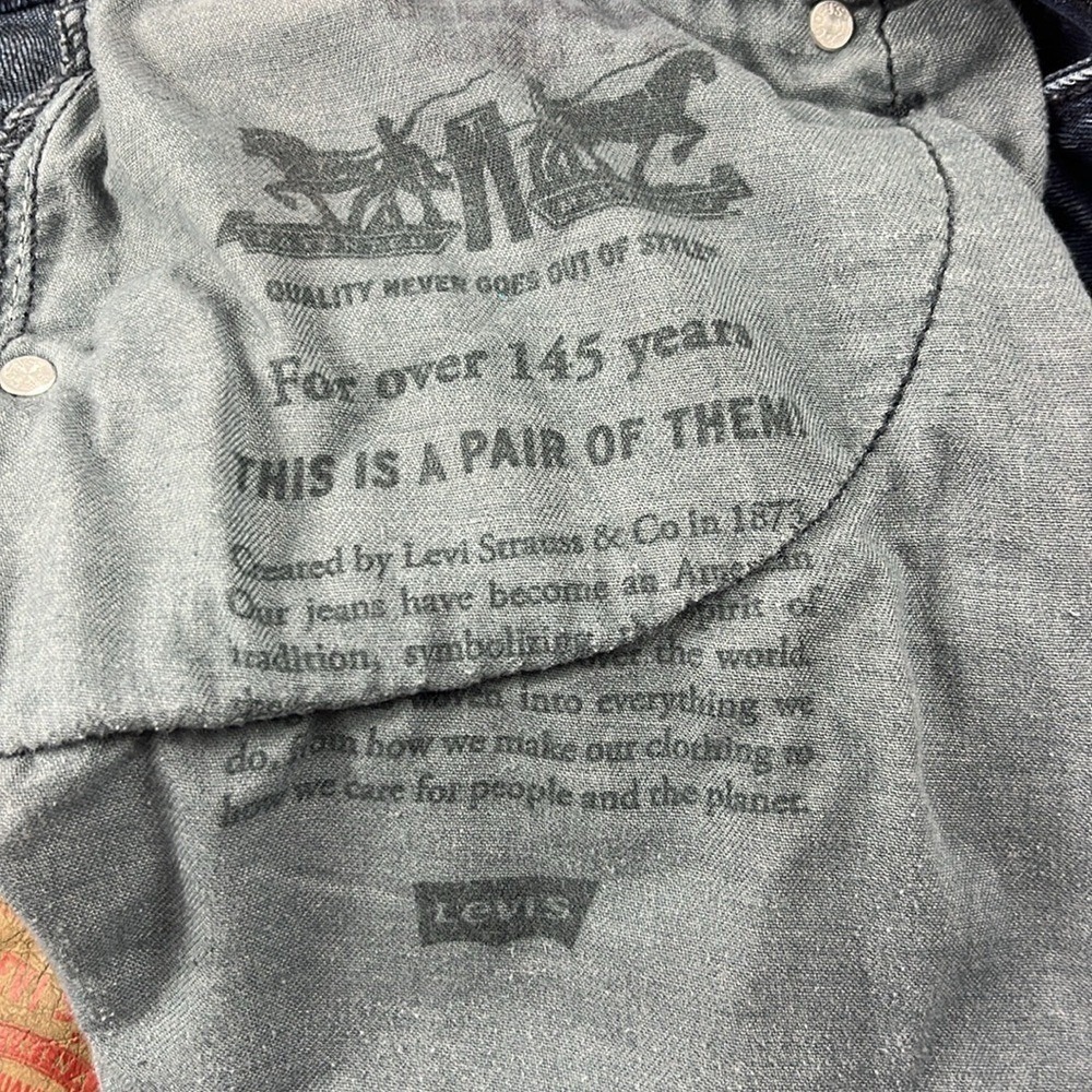 Levis 541 Dark‎ Wash Straight Leg All Seasons Tech Jeans Mens Size 38 x 30 - Picture 10 of 10